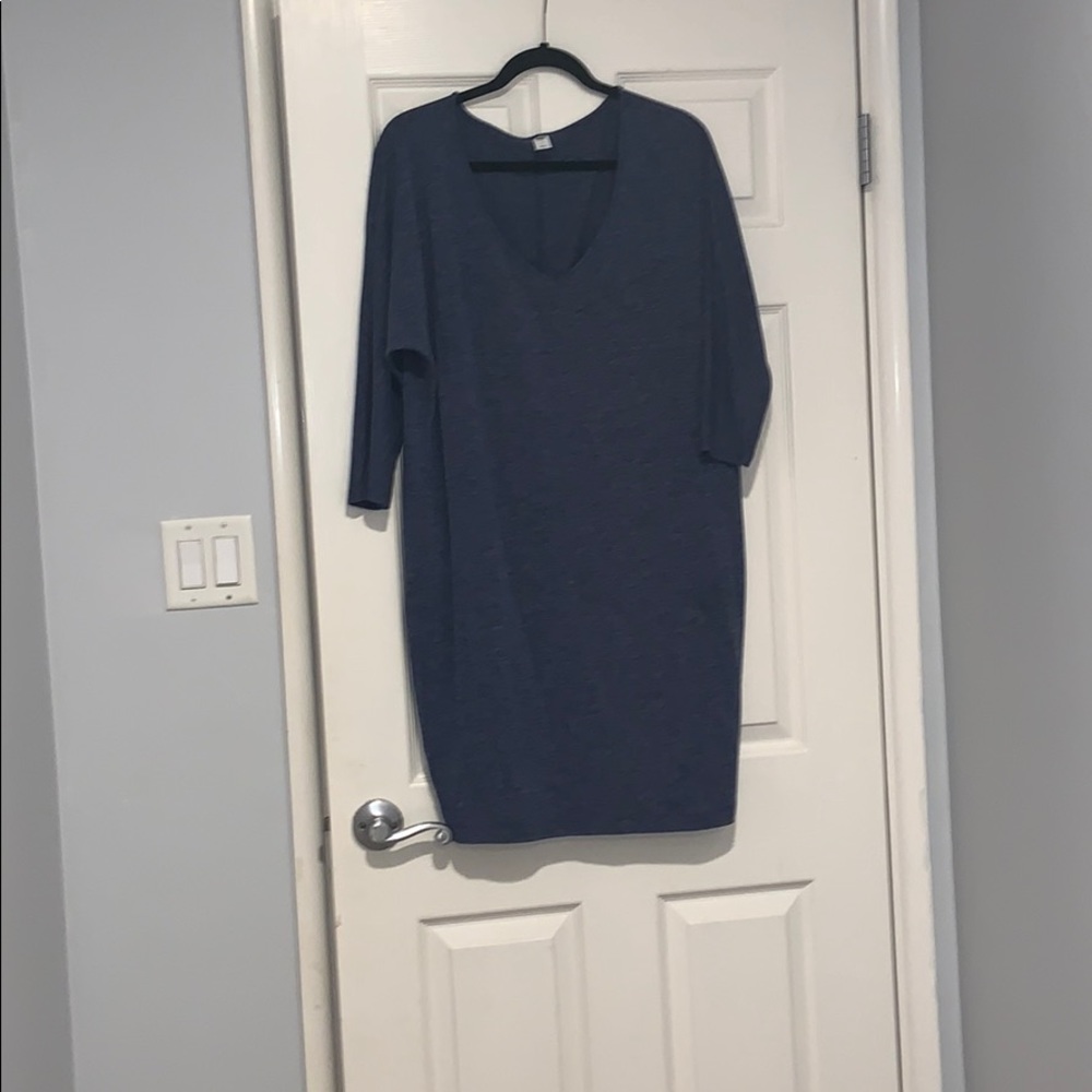 Old Navy Heathered Three Quarter Sleeved Dress